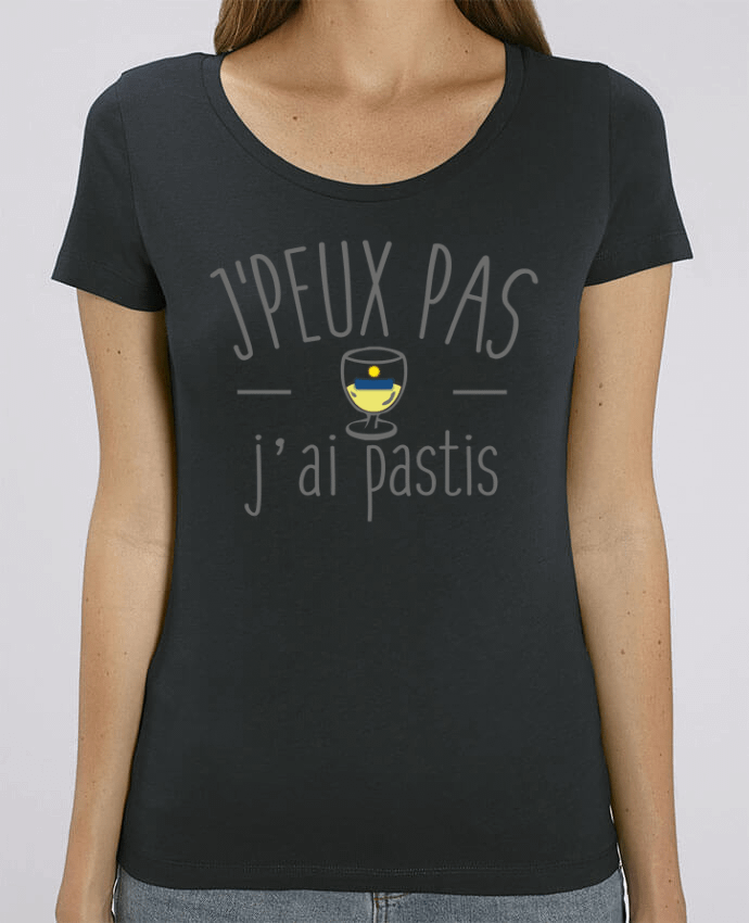 Essential women\'s t-shirt Stella Jazzer Je peux pas j'ai pastis by FRENCHUP-MAYO