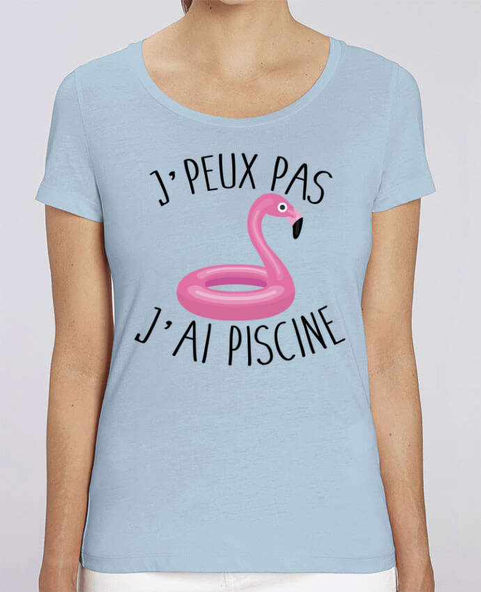 Essential women\'s t-shirt Stella Jazzer Je peux pas j'ai piscine by FRENCHUP-MAYO