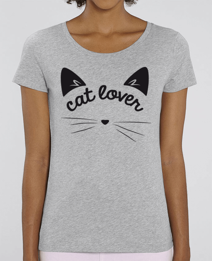 Essential women\'s t-shirt Stella Jazzer Cat lover by FRENCHUP-MAYO