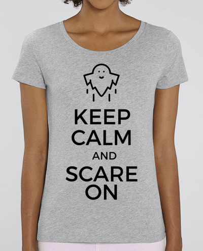 T-shirt Femme Keep Calm and Scare on Ghost par tunetoo