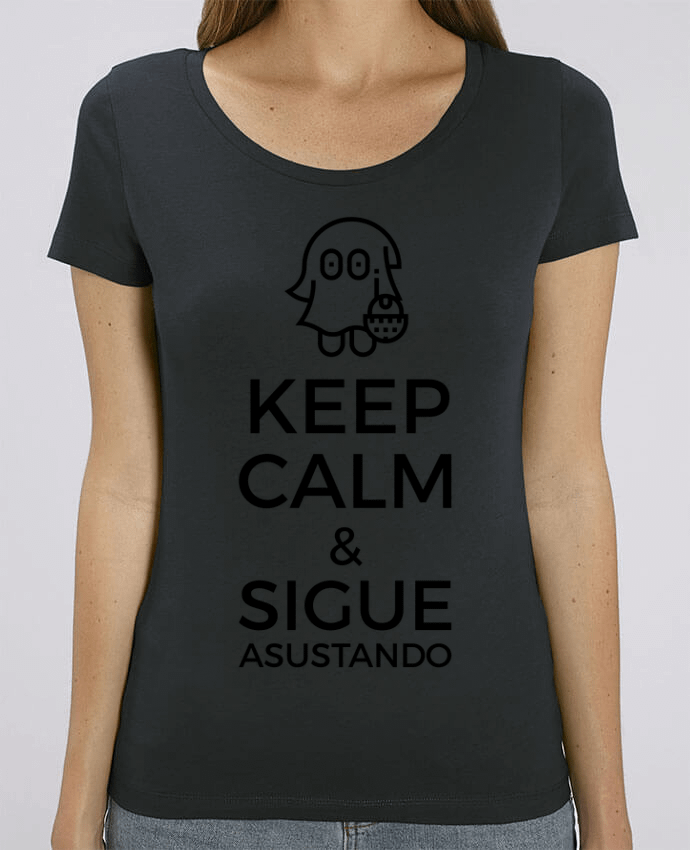 T-shirt Femme Keep Calm and Sigue Asustando par tunetoo