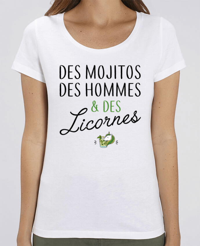 Essential women\'s t-shirt Stella Jazzer Des mojitos des hommes & des licornes by La boutique de Laura