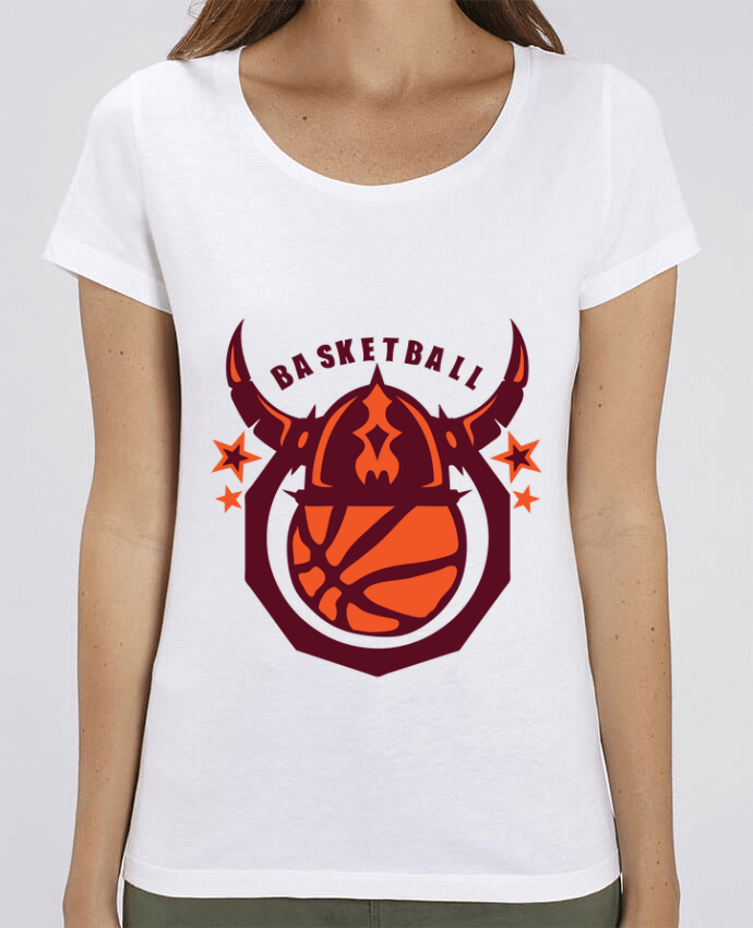 Camiseta Essential pora ella Stella Jazzer basketball casque viking logo sport club por Achille