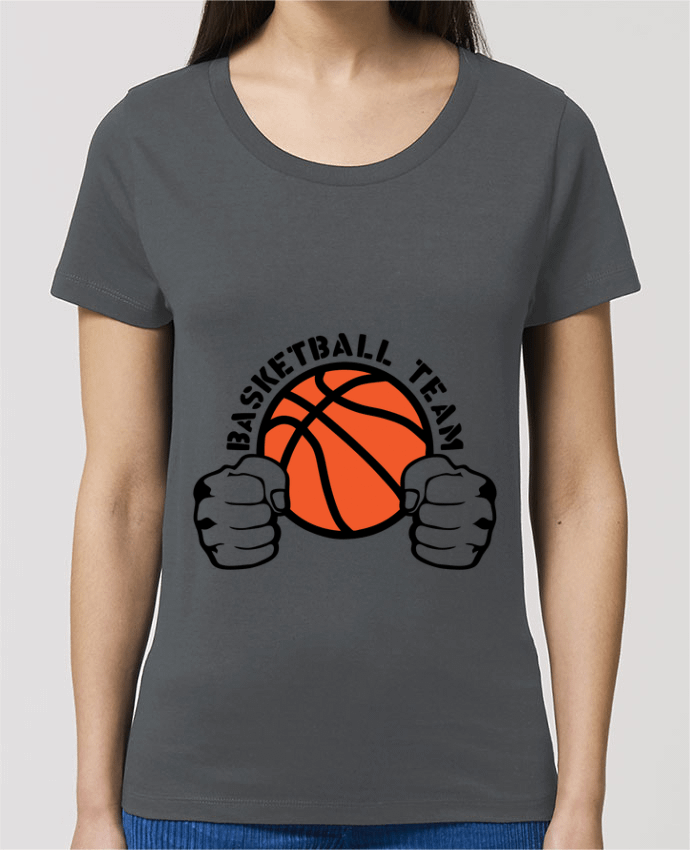 T-shirt Femme basketball team poing ferme logo equipe par Achille