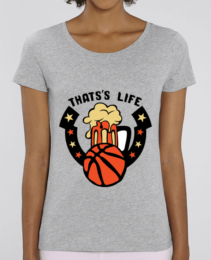 T-shirt Femme basketball biere citation thats s life message par Achille