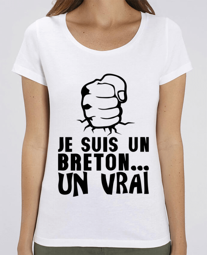 T-shirt Femme breton vrai veritable citation humour par Achille