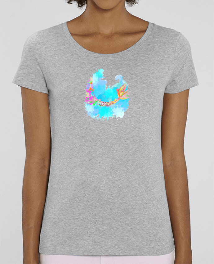 Camiseta Essential pora ella Stella Jazzer Watercolor Mermaid por PinkGlitter