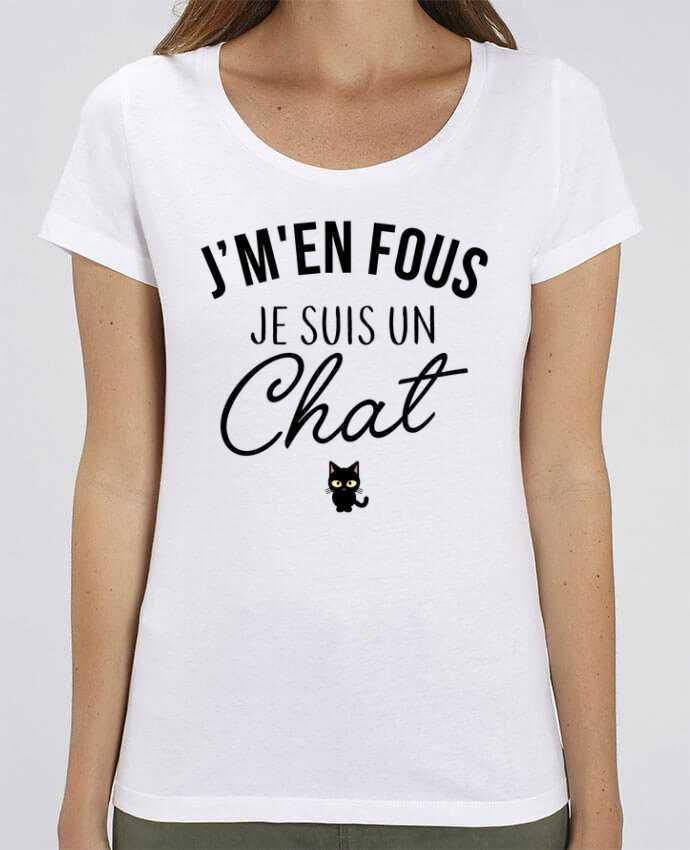 T-Shirt Essentiel - Stella Jazzer J'm'en fous je suis un chat by La boutique de Laura