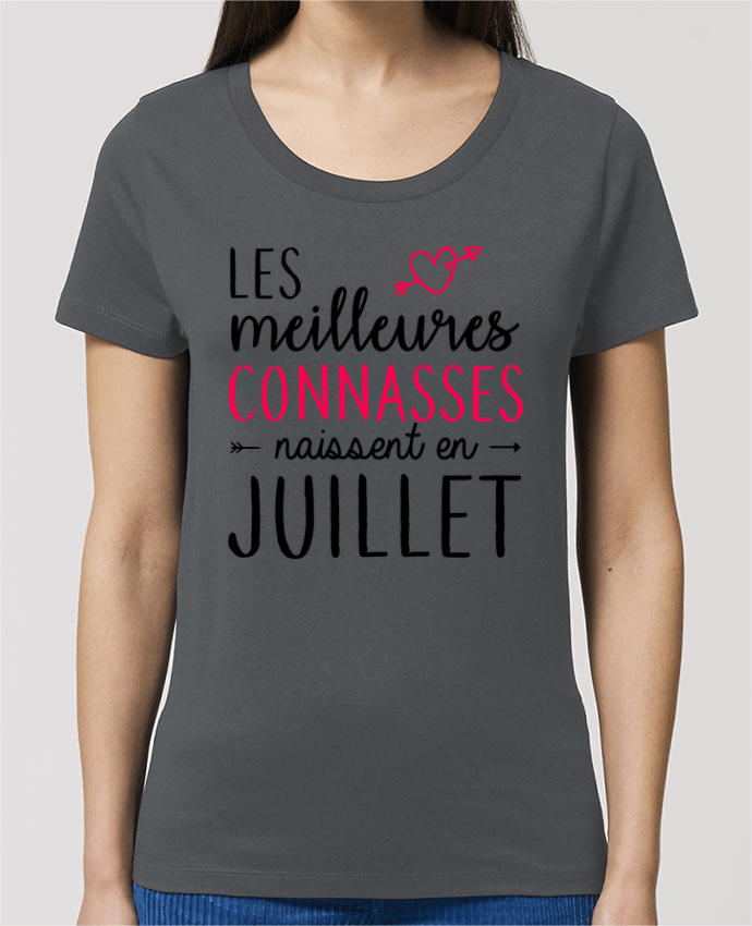 Camiseta Essential pora ella Stella Jazzer Les meilleures connasses naissent Juillet por La boutique de Laura