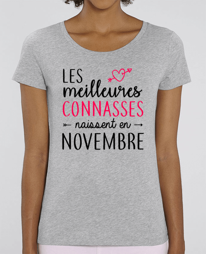 Camiseta Essential pora ella Stella Jazzer Les meilleures connasses naissent Novembre por La boutique de Laura