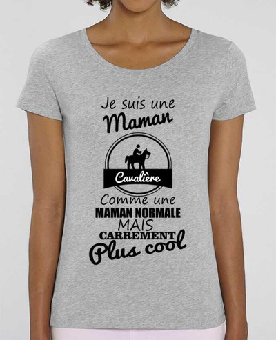 T-shirt Femme Je suis une maman cavalière comme une maman normale mais carrément plus cool par Benic