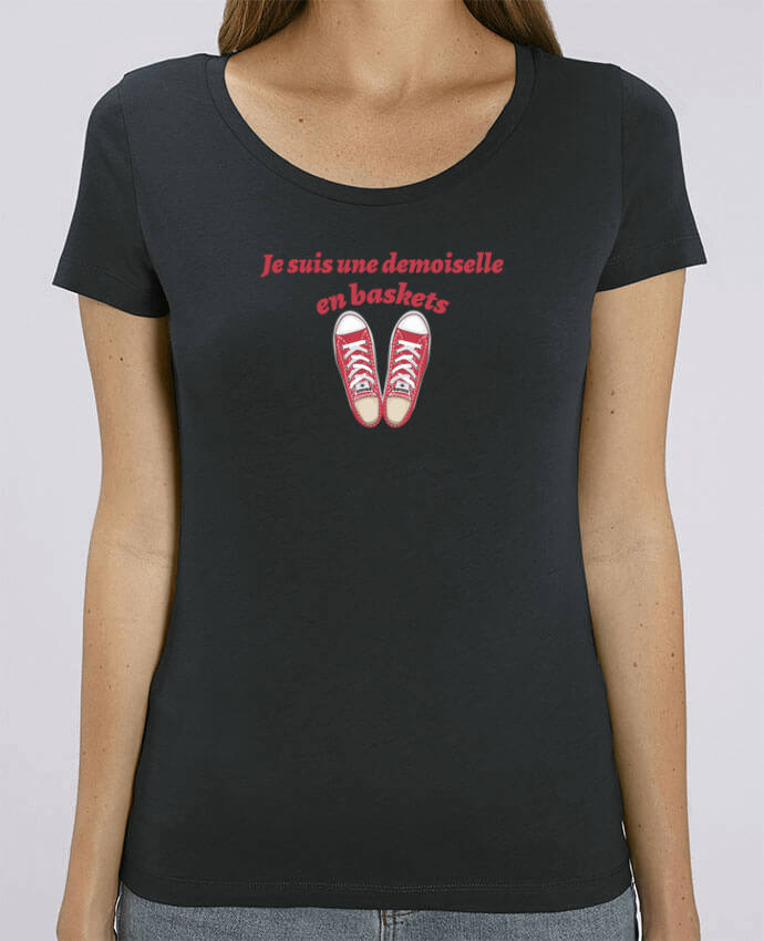 Camiseta Essential pora ella Stella Jazzer Je suis une demoiselle en baskets por tunetoo