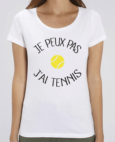T-shirt Femme Je peux pas j'ai Tennis par Freeyourshirt.com