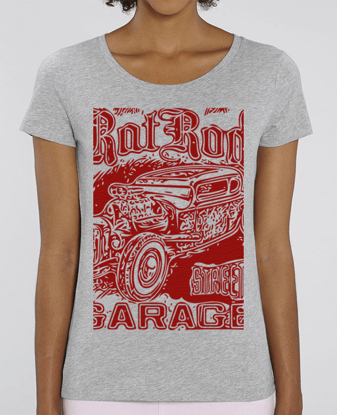 Essential women\'s t-shirt Stella Jazzer Hot rod garage by David