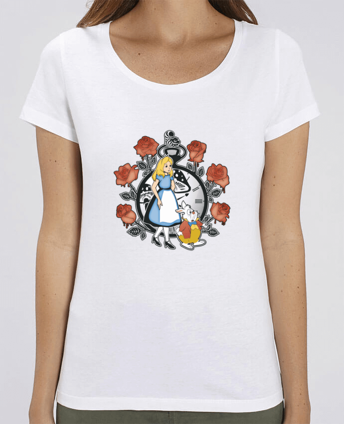 Camiseta Essential pora ella Stella Jazzer Time for Wonderland por Kempo24