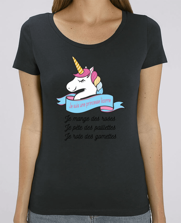 Essential women\'s t-shirt Stella Jazzer Je suis une princesse licorne by tunetoo