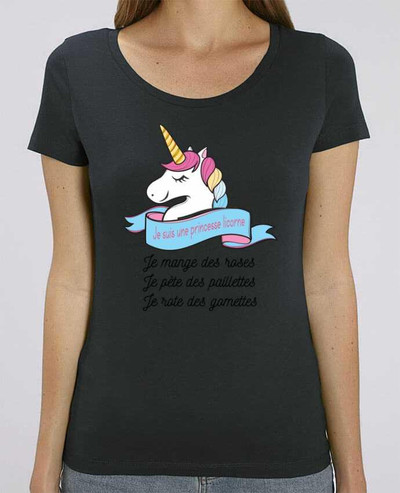 T-shirt Femme Je suis une princesse licorne par tunetoo