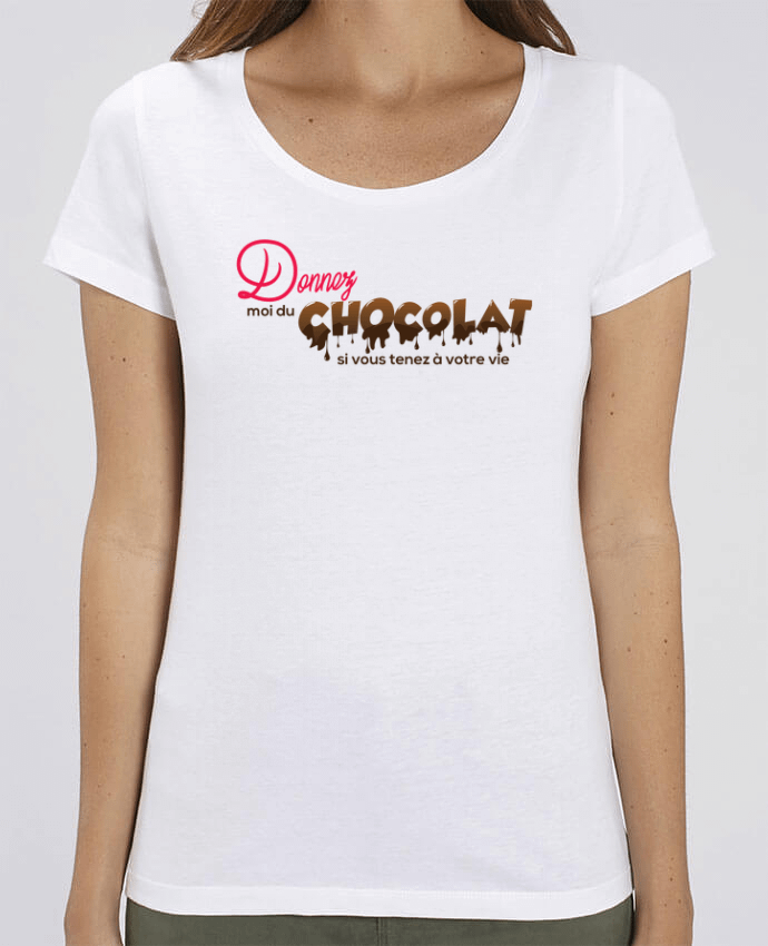 T-shirt Femme Donnez moi du chocolat !! par tunetoo