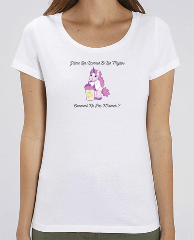 T-shirt Femme J'aime les licornes et les mojitos. Comment ne pas m'aimer ? par tunetoo