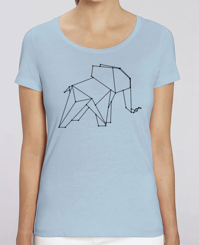 Essential women\'s t-shirt Stella Jazzer Origami elephant by /wait-design