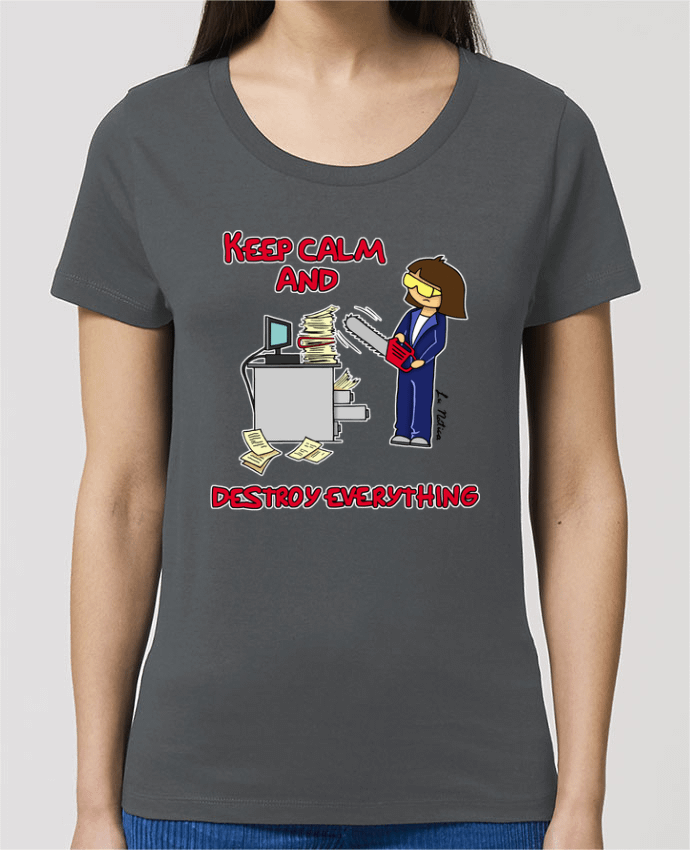 Camiseta Essential pora ella Stella Jazzer keep calm and destroy everything por lunática