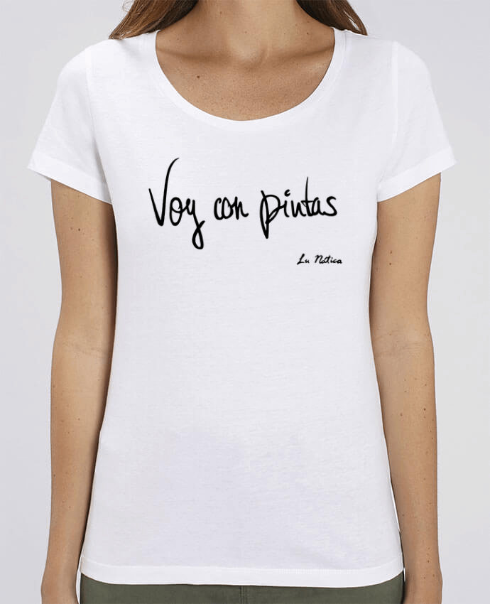 T-shirt Femme Voy con pintas par lunática