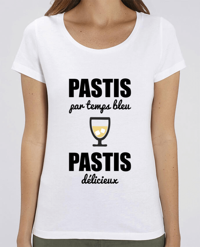 T-shirt Femme Pastis par temps bleu pastis délicieux par Benichan