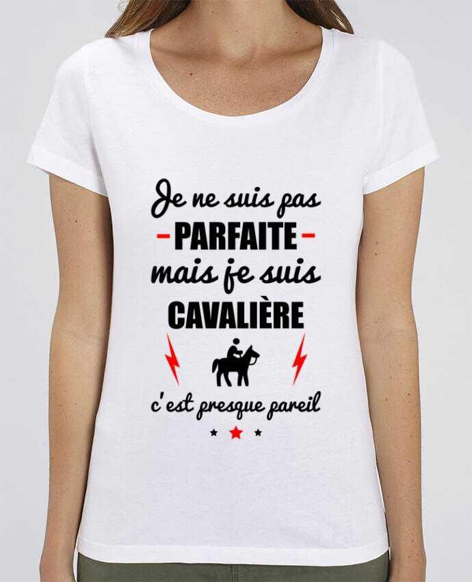 Essential women\'s t-shirt Stella Jazzer Je ne suis pas byfaite mais je suis cavalière c'est presque byeil by Benichan