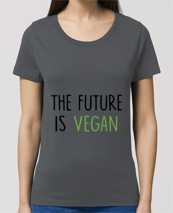 Essential women\'s t-shirt Stella Jazzer The future is vegan by Bichette