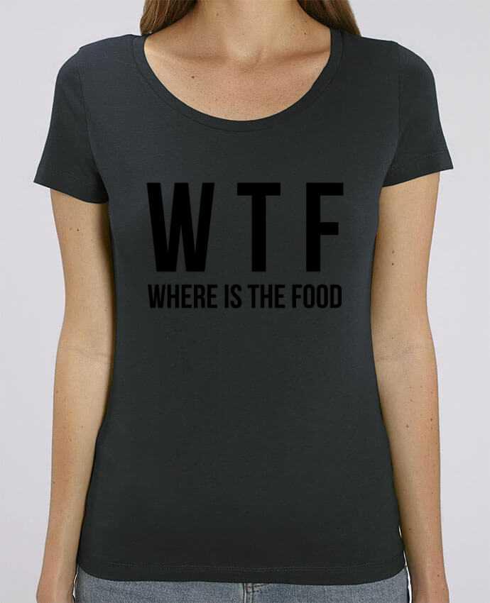 Camiseta Essential pora ella Stella Jazzer Where is The Food por Bichette