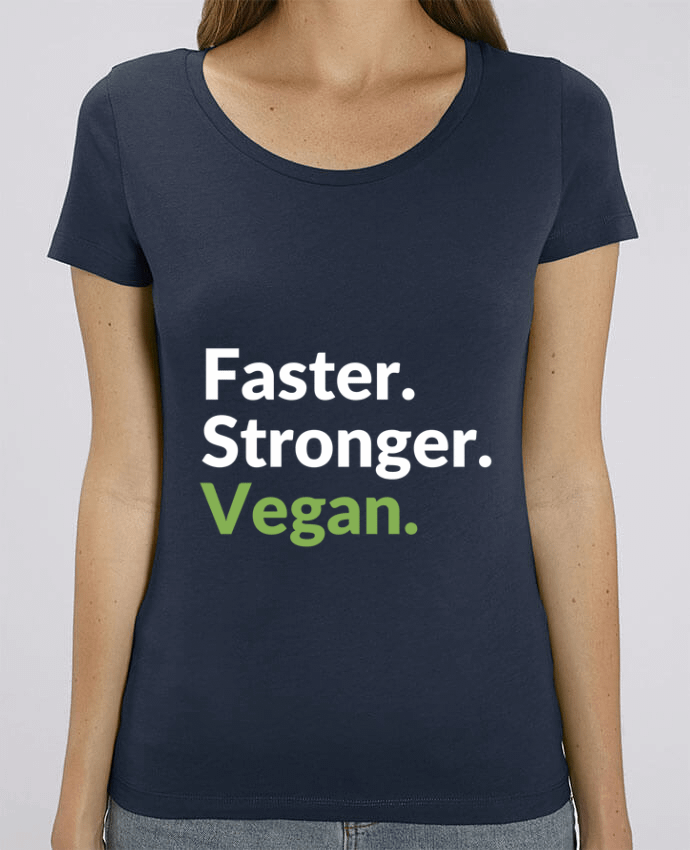 Camiseta Essential pora ella Stella Jazzer Faster. Stronger. Vegan. por Bichette