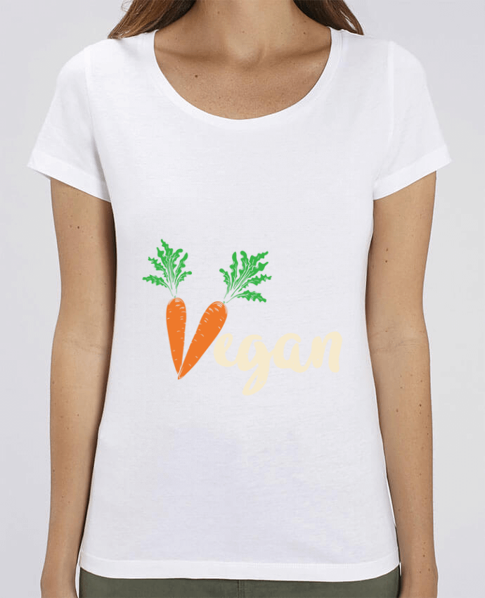 Essential women\'s t-shirt Stella Jazzer Vegan carrot by Bichette