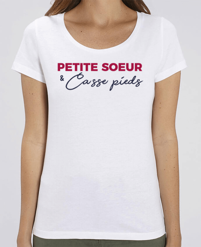 T-shirt Femme Petite sœur et casse pieds par tunetoo