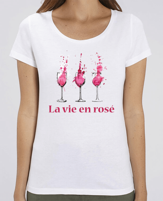 Camiseta Essential pora ella Stella Jazzer La vie en rosé por tunetoo