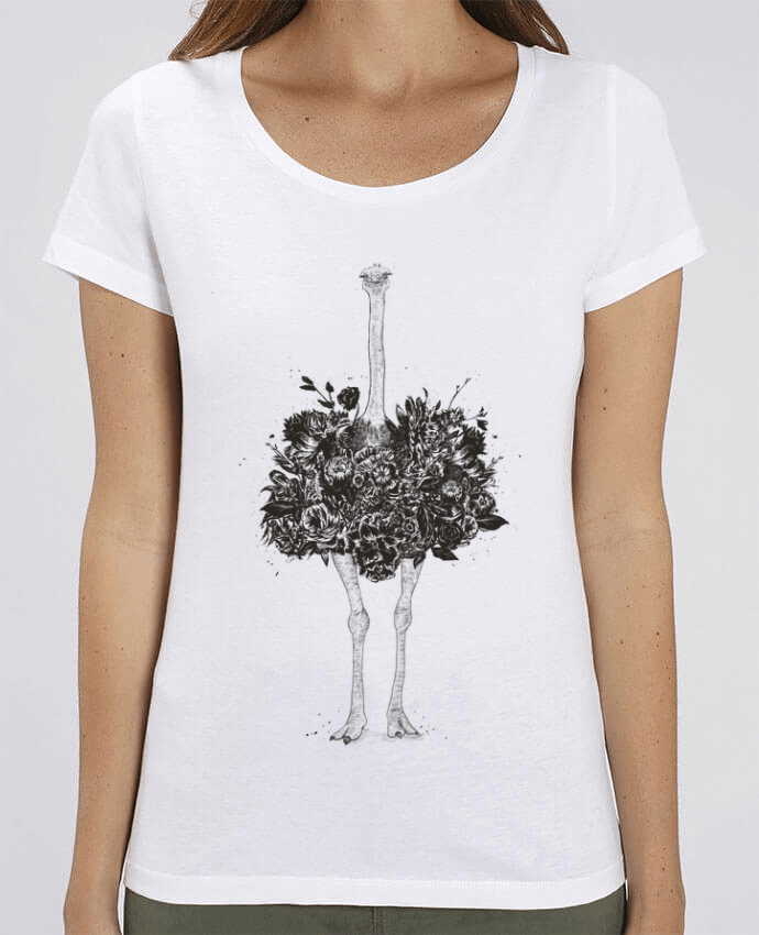 T-shirt Femme Floral ostrich par Balàzs Solti