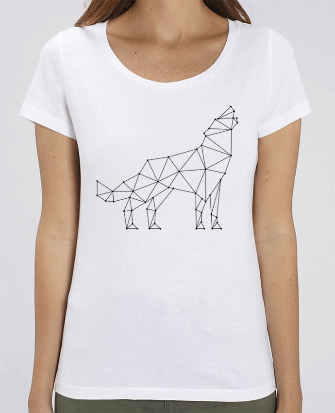 Essential women\'s t-shirt Stella Jazzer wolf - geometry by /wait-design