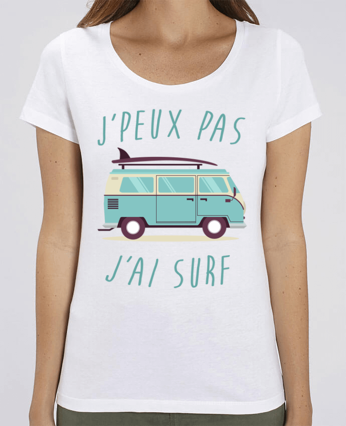 Essential women\'s t-shirt Stella Jazzer Je peux pas j'ai surf by FRENCHUP-MAYO