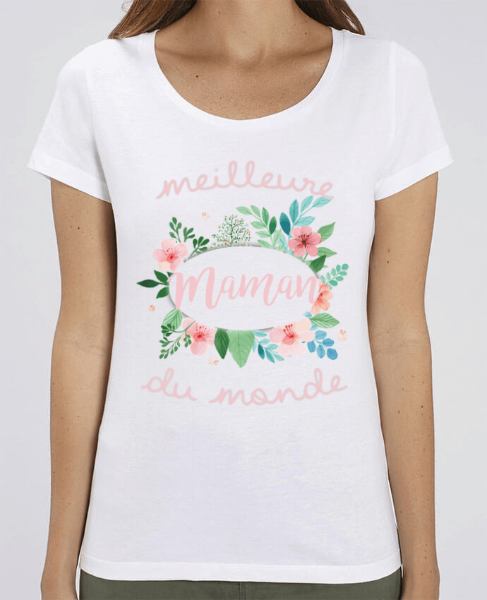 Essential women\'s t-shirt Stella Jazzer Meilleure maman du monde by FRENCHUP-MAYO