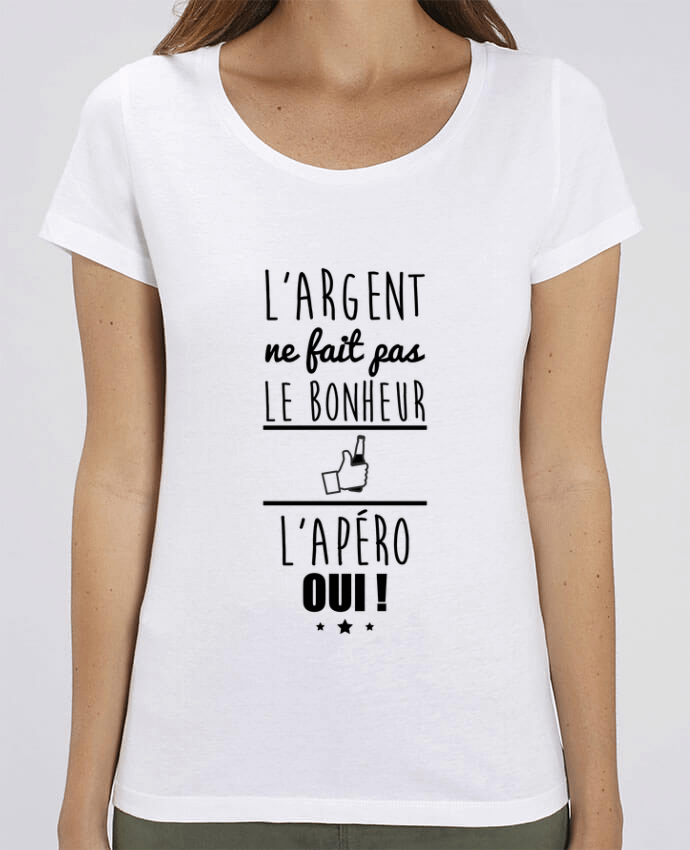 Camiseta Essential pora ella Stella Jazzer L'argent ne fait pas le bonheur l'apéro oui ! por Benichan
