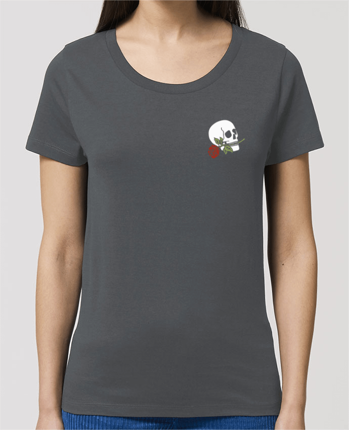 Camiseta Essential pora ella Stella Jazzer Skull flower por Ruuud