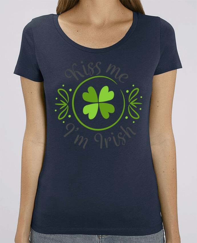 T-shirt Femme Kiss me I'm Irish par tunetoo