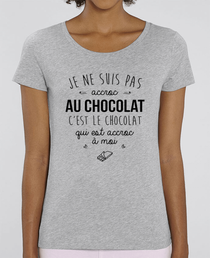 Essential women\'s t-shirt Stella Jazzer choco addict by DesignMe