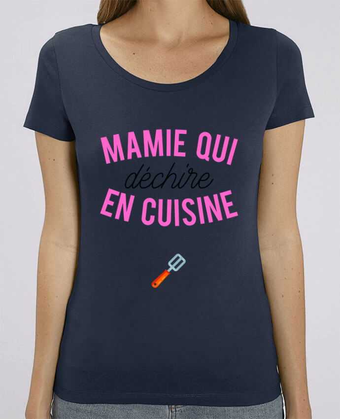 T-shirt Femme Mamie qui déchire en cuisine par tunetoo
