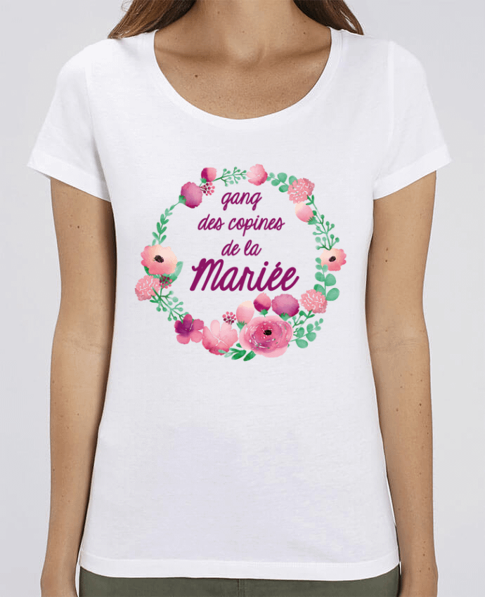 Essential women\'s t-shirt Stella Jazzer Gang des copines de la mariée by FRENCHUP-MAYO