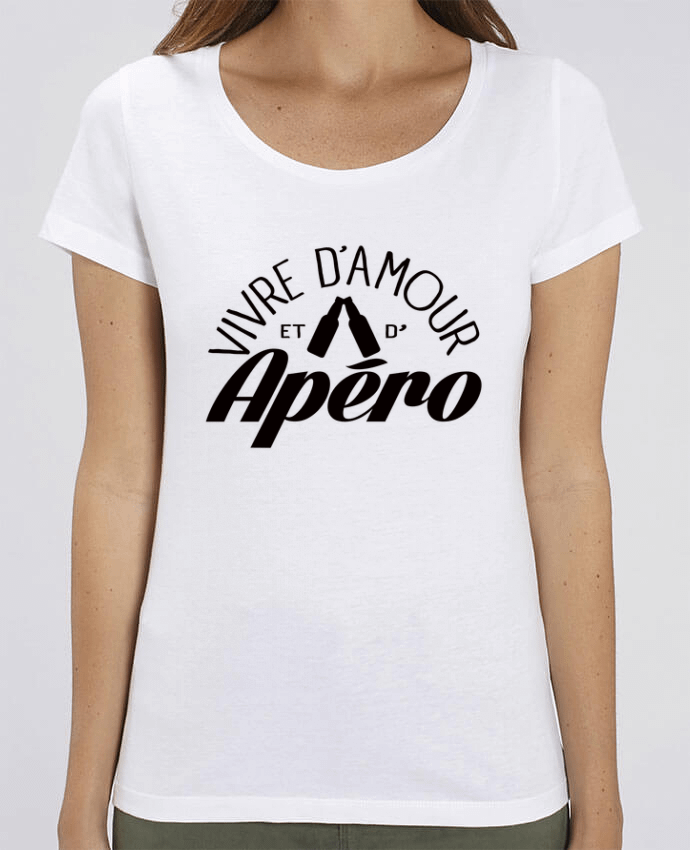 T-shirt Femme Vivre d'Amour et d'Apéro par Freeyourshirt.com