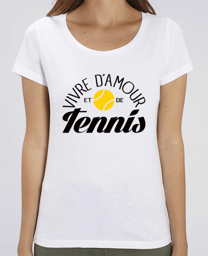 T-shirt Femme Vivre d'Amour et de Tennis par Freeyourshirt.com