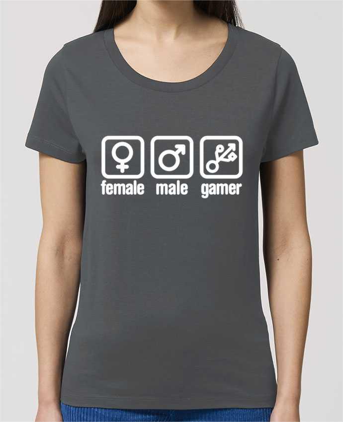 T-shirt Femme Female male gamer par LaundryFactory
