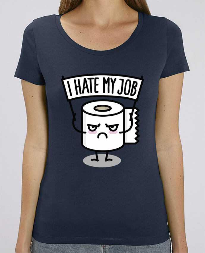 Camiseta Essential pora ella Stella Jazzer I hate my job por LaundryFactory