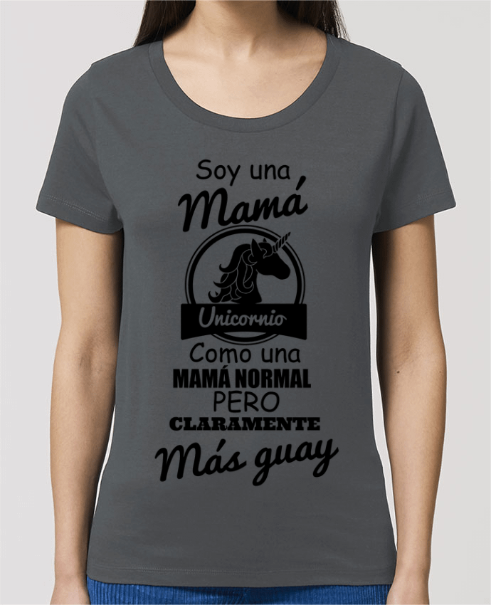 T-shirt Femme Mamá unicornio par tunetoo