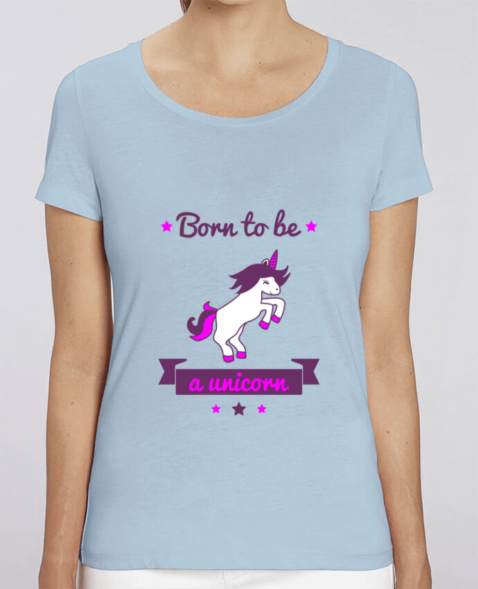 Essential women\'s t-shirt Stella Jazzer Born to be a unicorn by Benichan